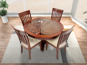 Bali Carved Top with Blok Chairs