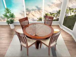 Bali Carved Top with Blok Chairs